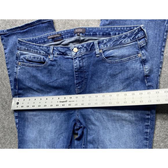 NYDJ Jeans Womens 18 Blue Barbara Bootcut Lift Tuck Stretch Denim Pants - Picture 4 of 14